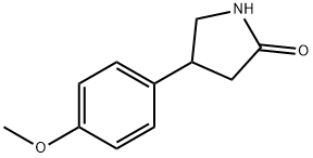 4-(4'-甲氧基苯基)-2-吡咯烷酮 结构式