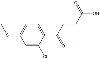 4-[2-CHLORO-4-(METHYLTHIO)PHENYL]-4-OXOBUTYRIC ACID 结构式