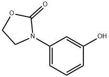 3-(3-羟苯基)-1,3-恶唑烷-2-酮 结构式