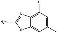 2-BenzothiazolaMine, 4-fluoro-6-Methyl- 结构式