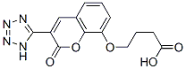 4-(2-oxo-3-(1H-tetrazol-5-yl)-2H-chromen-8-yloxy)butyric acid 结构式