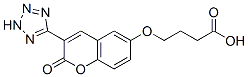 4-[2-oxo-3-(2H-tetrazol-5-yl)chromen-6-yl]oxybutanoic acid 结构式