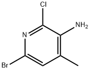 2-氯-3-氨基-4-甲基-6-溴吡啶 结构式