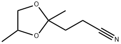 1,3-Dioxolane-2-propanenitrile,  2,4-dimethyl- 结构式