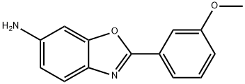 2-(3-甲氧苯基)-6-氨基苯并恶唑 结构式