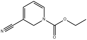 1(2H)-Pyridinecarboxylic  acid,  3-cyano-,  ethyl  ester 结构式