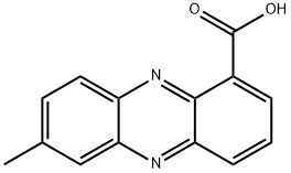 7-甲基-吩嗪-1-羧酸 结构式