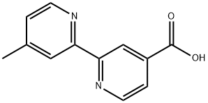 4'-甲基-2,2'-联吡啶-4-甲酸 结构式