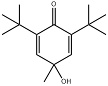 2,6-二(叔丁基)-4-羟基-4-甲基-2,5-环己二烯-1-酮 结构式