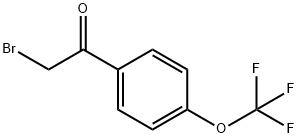 2-溴-1-4-(三氟甲氧基)苯基乙酮 结构式
