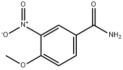 4-甲氧基-3-硝基苯甲酰胺 结构式