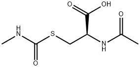 N-乙酰基-S-(N-甲基氨基甲酰基)-L-半胱氨酸 结构式