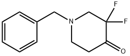 1-苄基-3,3-二氟哌啶-4-酮 结构式