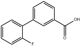 2-氟二苯-3-羧酸 结构式