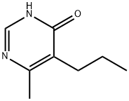 6-甲基-5-丙基-4(1H)-嘧啶酮 结构式