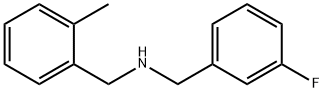 N-(3-氟苄基)-2-甲基苄胺 结构式