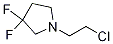 1-(2-chloroethyl)-3,3-difluoro-Pyrrolidine 结构式