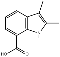 2,3-dimethyl-1H-indole-7-carboxylic acid(SALTDATA: FREE) 结构式