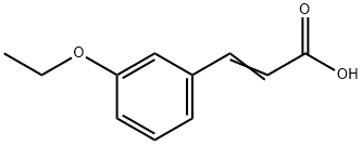 反-3-乙氧基肉桂酸 结构式