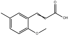 (E)-3-(2-甲氧基-5-甲基苯基)丙烯酸 结构式