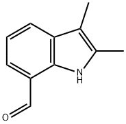 2,3-二甲基-1H-吲哚-7-甲醛 结构式