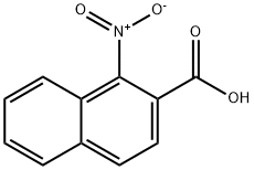 1-硝基-2-萘甲酸 结构式