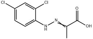 2-[(2,4-DICHLORO-PHENYL)-HYDRAZONO]-PROPIONIC ACID 结构式
