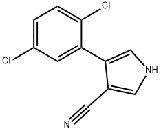 4-(2,5-DICHLOROPHENYL)-1-METHYL-1H-PYRROLE-3-CARBONITRILE 结构式