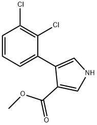 4-(2,3-DICHLOROPHENYL)-1H-PYRROLE-3-CARBOXYLICACIDMETHYLESTER 结构式