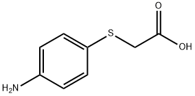 2-(4-氨基苯基硫基)乙酸 结构式
