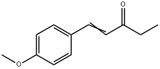 1-(4-甲氧苯基)-1-戊烯-3-酮 结构式