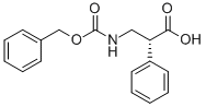 (R)-3-(((苄氧基)羰基)氨基)-2-苯基丙酸 结构式