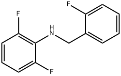 2,6-二氟-N-(2-氟苄基)苯胺 结构式