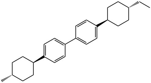 [反式(反式)]-4-(4-乙基环己基)-4'-(4-甲基环己基)-1,1'-联苯 结构式