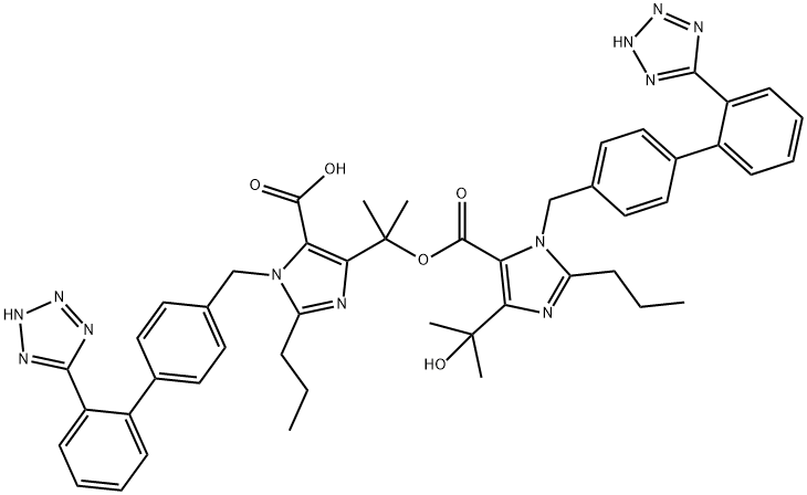 奥美沙坦酯杂质IV 结构式