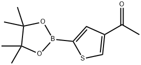 1-(5-(4,4,5,5-四甲基-1,3,2-二氧硼杂环戊烷-2-基)噻吩-3-基)乙烷-1-酮 结构式