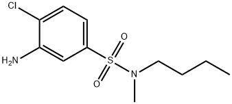 3-Amino-N-butyl-4-chloro-N-methylbenzenesulfonamide 结构式