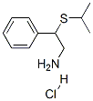 2-phenyl-2-propan-2-ylsulfanyl-ethanamine hydrochloride 结构式