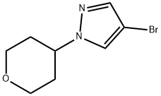 4-溴-1-(四氢-2H-吡喃-4-基)-1H-吡唑 结构式