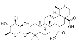 3-O-ALPHA-L-鼠李吡喃糖甙奎诺酸 结构式