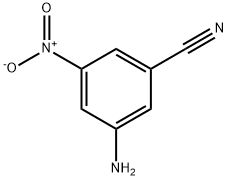 3-氨基-5-硝基苄腈 结构式