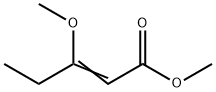 METHYL 3-METHOXY-2-PENTENOATE 结构式