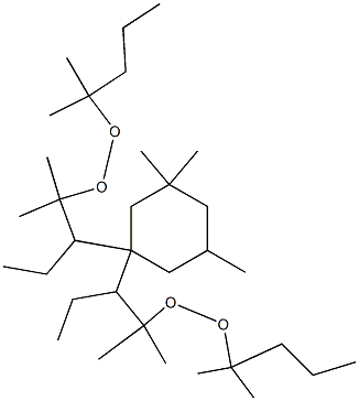 1,1-双(叔己过氧化)-3,3,5-三甲基环己烷 结构式