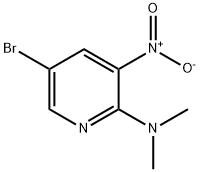 5-溴-N,N-二甲基-3-硝基吡啶-2-胺 结构式