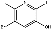 5-BROMO-2,6-DIIODOPYRIDIN-3-OL 结构式