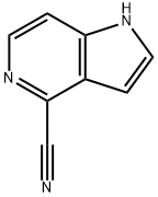 5-氮杂吲哚-4-甲腈 结构式