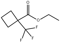 1-(三氟甲基)环丁烷羧酸乙酯 结构式