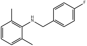 N-(4-Fluorobenzyl)-2,6-dimethylaniline 结构式