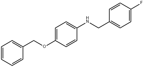 4-(Benzyloxy)-N-(4-fluorobenzyl)aniline 结构式