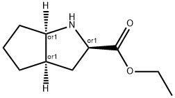 REL-乙基(2R,3AR,6AR)-八氢环戊[B]吡咯-2-羧酸盐 结构式